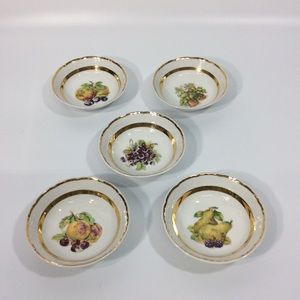 TK Thun Czechoslovakia 5” Berry Bowls Set Of 5